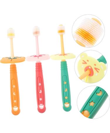 BUIFULSIC 3ST Silicone Baby Toothbrush - Safe Oral Care for Infants | Nano Material Teeth Cleaning Brush - Buy Online on GoSupps.com