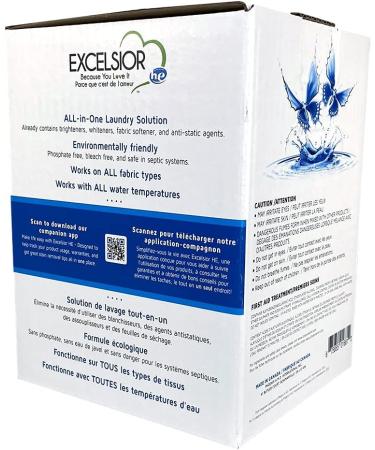 Excelsior Eco-Friendly Laundry Detergent - Concentrated Unscented Liquid | Biodegradable Solvent & Phosphate Free | 3L for Standard & High-Efficiency Washers - Buy Online on GoSupps.com