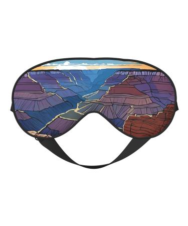 Sleep Mask Eye for Women Men Reusable Soft Blackout Eye Masks Covers for Night Better Sleep Travel Camping Road Trip Essentials Gifts for Him Her - Grand Canyon