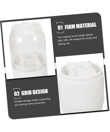 Tofficu Pencil Holder Clear Acrylic Makeup Organizer Pen Holder Eyebrow Pencil Hairbrush To Rotate - Buy Online on GoSupps.com