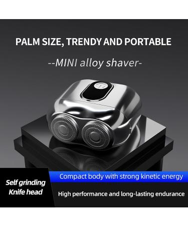 Mini Electric Shaver - Portable Waterproof Razor Ideal Gift for Men | Rotating Magnetic Head Wet & Dry Use - Buy Online on GoSupps.com