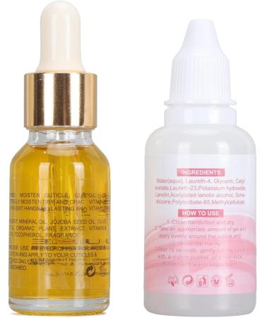 Nail Cuticle Remover Kit Cuticle Remover Kit Nourish Promote Nail Growth Exfoliating for Travel Use (LS152-2) - Buy Online on GoSupps.com