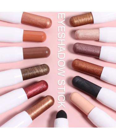Go Ho Shimmer Cream-to-Powder Eyeshadow Stick - Waterproof 2-in-1 Taupe Shimmer Eyeshadow Pencil Crayon for Easy Application - Buy Online on GoSupps.com