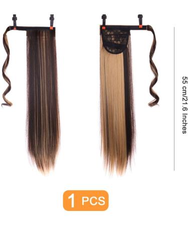 Traziewell Hair Extension with Hairband Ombre Hair Extensions Wrap Around Ponytail Extension Long Straight Synthetic Pony Tail Hair Extensions for Women 0612 - Buy Online on GoSupps.com