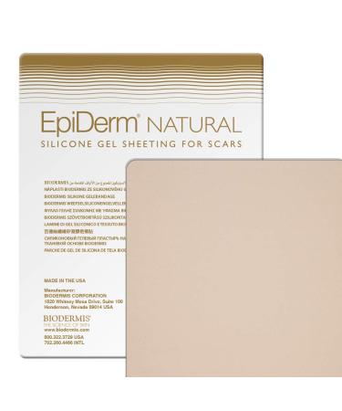 Epi-Derm Large Sheet - 11 x 15.75 in - (Natural) Silicone Scar Sheets from Biodermis