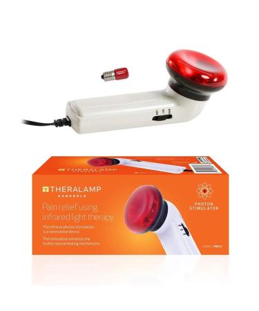 Red Light Therapy Infrared Heating Wand by Theralamp  Handheld Heat Lamp Includes Replacement Bulb  Provides Muscle Pain Relief and Increased Blood Circulation