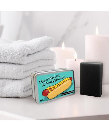 Juicy Wiener Charcoal Soap Bar - Fun Gag Gifts for Women - Perfect for Birthdays Bachelorette Parties & Girls Night Out - Buy Online on GoSupps.com