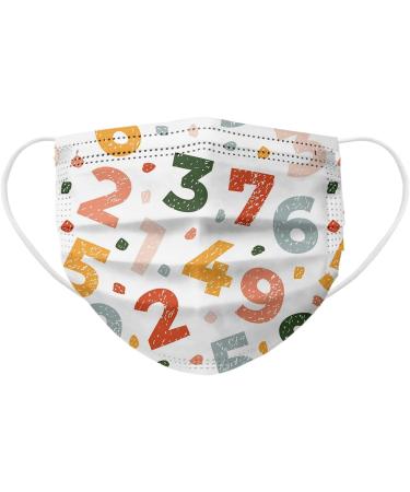 50PC Kids Disposable Face Shield with Cute Printed 3 Ply Elastic Earloop Breathable Anti-Dust Full Face Cover Protection F One Size - Buy Online on GoSupps.com