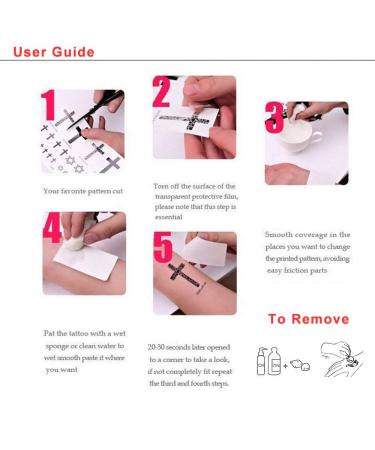 10 Sheets Sternum Chest Temporary Tattoo Sticker Set - Waterproof & Realistic Adult Body Art - 10 PCS - Buy Online on GoSupps.com