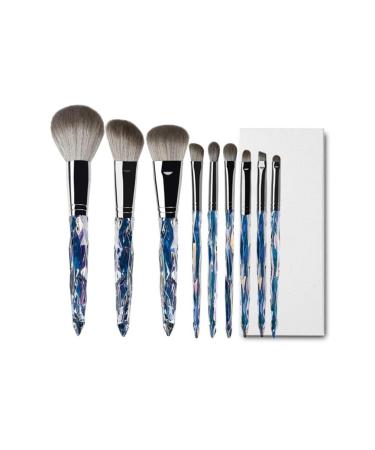 Makeup Brush Set 9 Transparent Handles Multifunctional Foundation Blush Concealer Eyeliner Makeup Tools Foundation Brush