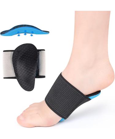 Arch Support Sleeves for Men & Women - Foot Pain Relief for Plantar Fasciitis & Flat Feet - Orthotic Insoles & Cushions - Comfort & Massage for Feet - Black - Buy Online on GoSupps.com