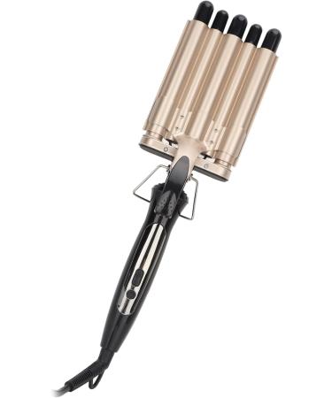 5 Barrel Curling Iron Wand | Digital Display Hair Crimper | 15 Temp Settings for Long Lasting Waves | Durable ABS & Aluminum - Buy Online on GoSupps.com