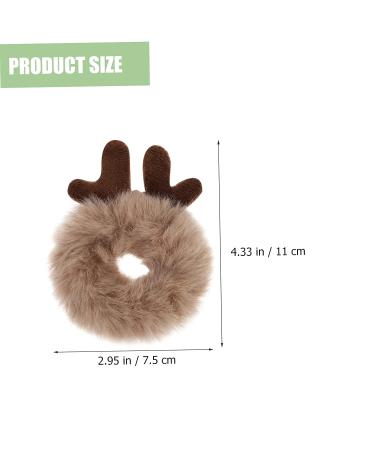 KALLORY Toddler Hair Tie 4pcs Ponytail Fluffy Bands - Cute Animal Scrunchies for Girls & Women - Buy Online on GoSupps.com