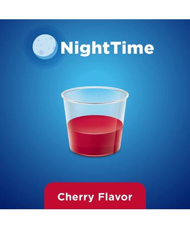Amazon Basic Care Nighttime Cough Cherry Syrup 12 Fl Oz - Pack of 1 - Buy Online on GoSupps.com