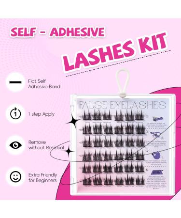Buy OneNine Self Adhesive Wispy Lash Clusters Kit | No Glue Needed Reusable DIY Eyelash Extensions - Shop Internationally - Buy Online on GoSupps.com