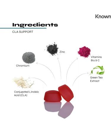 Known Nutrition Vegan CLA Gummies 80mg | Weight Management Support | Orange Flavour | 60 Vegan Gummies - Buy Online on GoSupps.com