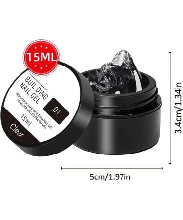  G n rique 3D Nail Gel - 4 Color Gel Manicure Kit | 3D Nail Extension Wetting Glue for Rhinestones Dabbing French Tips Toe Toe Charm Flower Manicure Pedicure and More - Buy Online on GoSupps.com