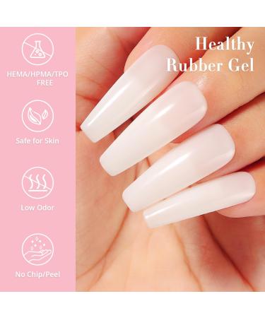 Nicedeco Rubber Base Gel Milky White 15ml | Soak Off Nail Art | LED UV Manicure | 03 NR03 - Buy Online on GoSupps.com