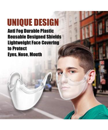 Clshes Clear Face Shield 2pcs - Medium Size | 100% Anti-Fog Protection - Buy Online on GoSupps.com