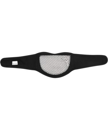 Self-Heating Neck Bandage - Winter Warmer with Magnetic Therapy | Neck Pain Relief & Support | Velcro Fastener | Black - Buy Online on GoSupps.com