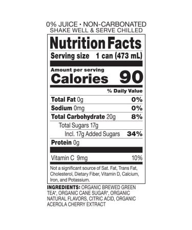 Steaz Organic Sweetened Iced Green Tea - Mint, Antioxidant Brew - 16 OZ (Pack of 12) - Buy Online on GoSupps.com