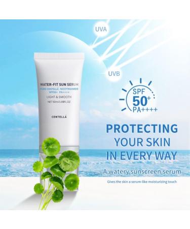 2 Pcs Centella Sunscreen Lightweight HydratingSPF50 Centella Sunscreen for All Skin Type and UV Defense. - Buy Online on GoSupps.com