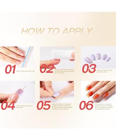 Morovan Nail Glue for Press Ons - 10ML Super Strong Brush-On Adhesive for Acrylic & Broken Nails | Long Lasting Professional Nail Bond - Buy Online on GoSupps.com