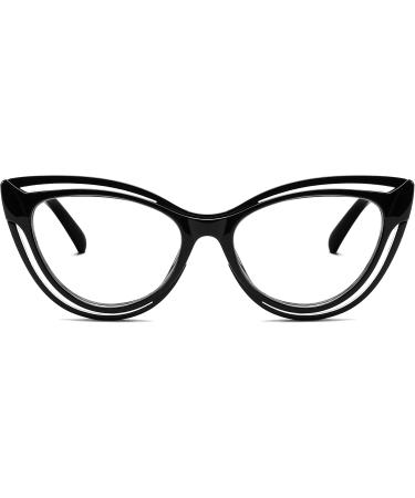 FEISEDY Blue Light Blocking Glasses for Women - Vintage Cat Eye Frame - Anti Fatigue - B0169 Black - 50mm - Buy Online on GoSupps.com