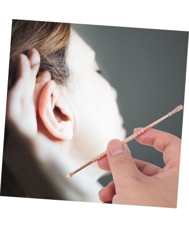 Healifty Spiral Ear Spoon Cleaner Tool - Dual Use Ear Wax Remover, Rose Gold 13X0.5CM - Buy Online on GoSupps.com