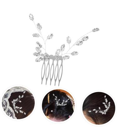 Ipetboom Small Side Comb Side Combs Wedding Hair Accessories Diamox Diamantes Tiara Bridal Hair Comb Bride Hair Comb Leaf Headgear Little Plum Blossom Grab The Drill Zinc Alloy - Buy Online on GoSupps.com