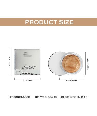  TianWlio blush cream multi use cheek powder natural color changing eye shadow powder pigment eye shadow makeup pearl powder high light - Buy Online on GoSupps.com