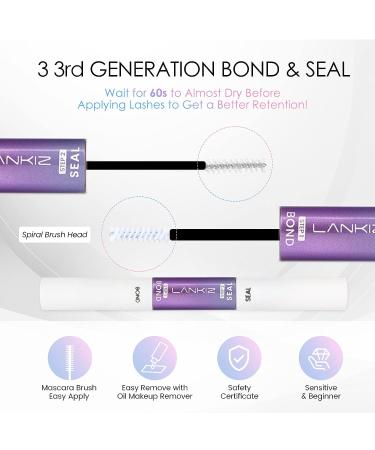 LANKIZ DIY Lash Extension Kit - 32pcs Faux Mink Cluster Lashes Starter Kit with Super Hold Bond and Seal Glue - Individual Featherlight DIY Lash Extensions at Home - 12+14mm Mix C Curl - Buy Online on GoSupps.com