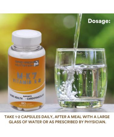 GRID-IRON NUTRITION Vitamin K2 MK-7 100mcg - Bone & Health Support - 90 Capsules - Buy Online on GoSupps.com