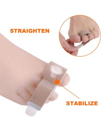 Viksaun 10-Pack Hammer Toe Bandage & Corrector - Spreader for Crooked & Overlapping Toes | Optimal Toe Alignment & Comfort - Buy Online on GoSupps.com