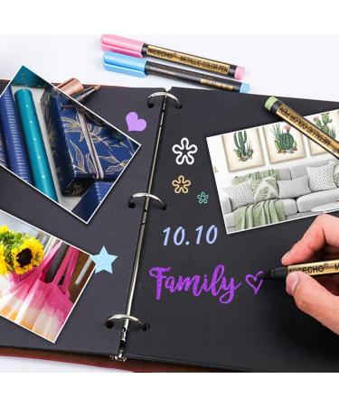 26 Colors Medium Tip Metallic Paint Pens - Ideal for Easter Egg Art, Rock Painting, Card Making, Scrapbook Crafts, DIY Photo Album on Black Paper - Buy Online on GoSupps.com
