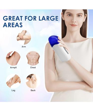 Roll On Wax Kit Pre and Post Wax Gel Roller Waxing Kit with Honey and Lavender Wax Cartridges Depilatory Wax Roll on Wax Warmer for Women & Men Sensitive Skin - Buy Online on GoSupps.com