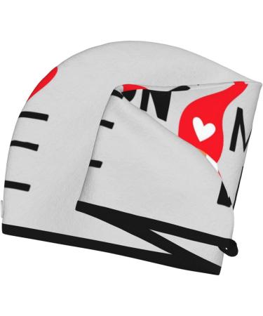 Hair Towel Wrap - Quick Drying Towel Turban with Button | Cute Gnome Design | Ideal for Fast Hair Drying - Buy Online on GoSupps.com