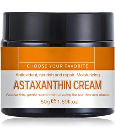 Grospe Astaxanthin Face Cream Anti Aging Moisturizing Quick Absorption Moisturizing Antioxidant Facial Cream Reduce Wrinkles Shrink Pores Skin Care 50g