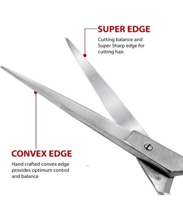 Barber Scissors 6.5 - Stainless Steel Hair Cutting Shears by Majestik+ - Lightweight & Razor Edge for Salon Standard Haircuts - Buy Online on GoSupps.com