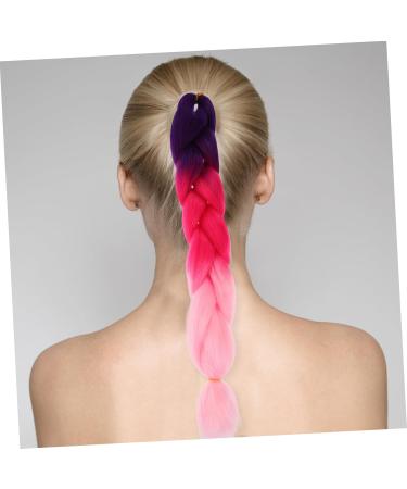 DOITOOL Braiding Hair Extensions for Women Color Big Braid Hair Ponytail Hair Extensions for Braids Brunette Hair Ponytail Wigs Kanekalon Braids Hair Extensions To Weave Extend Size 1 As Shown - Buy Online on GoSupps.com