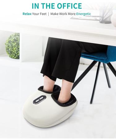 Nekteck Shiatsu Foot Massager Machine with Soothing Heat  Deep Kneading Therapy  Air Compression  Improve Blood Circulation and Foot Wellness Relax for Home or Office Use(Beige) C-beige - Buy Online on GoSupps.com