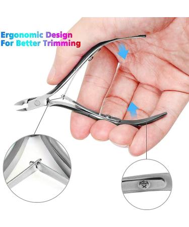 6 Pieces Cuticle Trimmer Set with Cuticle Pusher Cuticle Nipper and Pusher Set Stainless Steel Cuticle Trimmer Cutter Dead Skin Remover for Toenails and Fingernails Care - Buy Online on GoSupps.com
