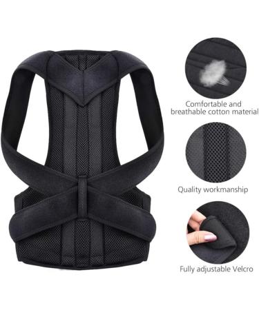 Back Support Posture Corrector For Men & Women Full Back Support Belt Brace Trainer Providing Pain Relief Neck Back Shoulder Posture Spine Corrector - Buy Online on GoSupps.com