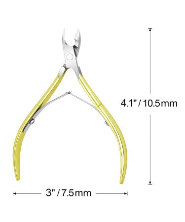 4 Pack Stainless Steel Cuticle Nippers - Professional Manicure & Pedicure Tools for Home/Spa/Salon - Gold Finish - Buy Online on GoSupps.com