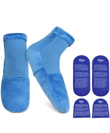 Hilph Cold Therapy Socks for Feet Pain Relief Foot Ice Pack Cooling Socks Neuropathy Socks Ice Socks for Chemotherapy Sprains Muscle Pain Bruises Plantar Fasciitis Diabetes Edema (Large) - Buy Online on GoSupps.com