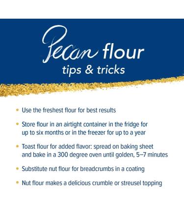 Fisher Pecan Flour 32 oz - Gluten-Free, Non-GMO, Keto, Paleo, Vegan Friendly - Unblanched & Finely Ground - Buy Online on GoSupps.com