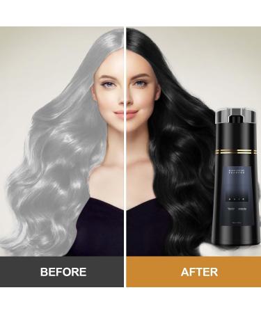  MOKIDO Nova Gentle and Natural Instant Hair Color Shampoo for Men and Women 200 ml Black - Buy Online on GoSupps.com