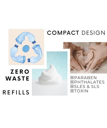 APTHCRY Foaming Hand Soap Tablet Refills - 8 Pack, 96 fl oz - Eucalyptus Mint - Cleansing & Moisturizing - Compostable Packaging - Buy Online on GoSupps.com