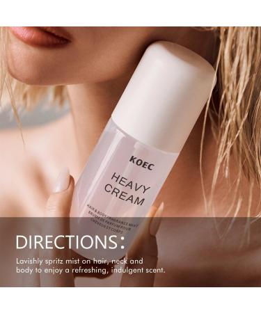 KOEC Heavy Cream Hair & Body Fragrance Mist Lasting Scent - Buy Online on GoSupps.com