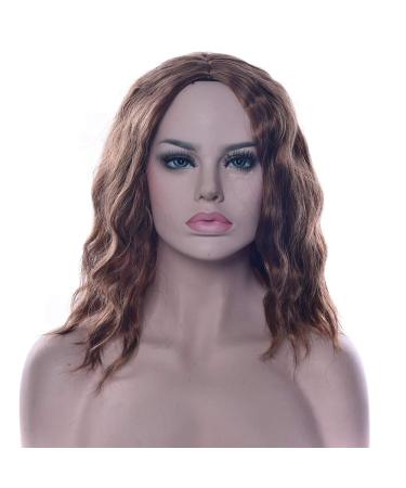 LFMDJF Black To Gray Wigs Curly Short Synthetic Hair Party Hair Black Blonde Pink Brown Wig Hairpiece for Women 12inches 2T6319 230